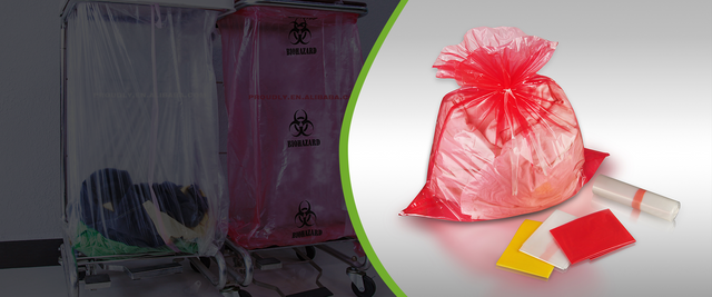 Bolsas de lavandería con costuras solubles para ropa y otros objetos contaminados 